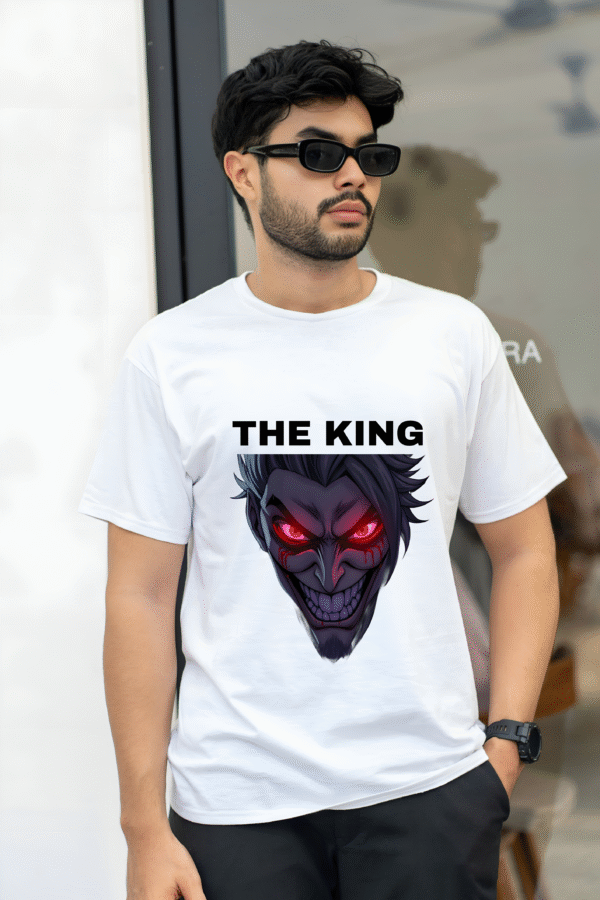 Men's Graphic T-shirt with Fearless Skull Design | Unisex Casual Tee for Halloween, Music Festivals, and Everyday Wear