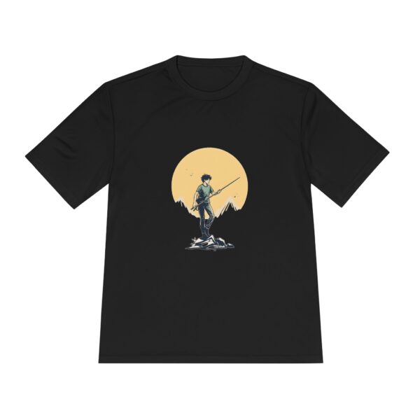 Adventure awaits Unisex Moisture Wicking Tee, Outdoor Shirt, Gift for Hikers, Nature Enthusiast Apparel, Casual Wear, Travel Tee